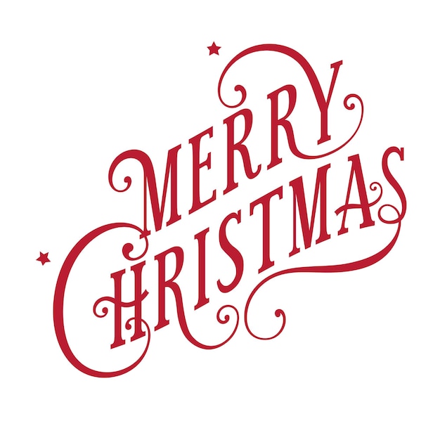 Vector christmas typography vector