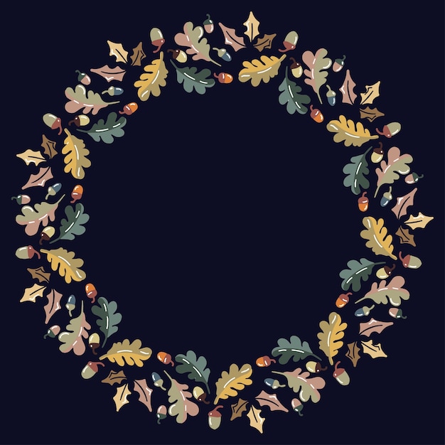 Vector christmas wreath design.