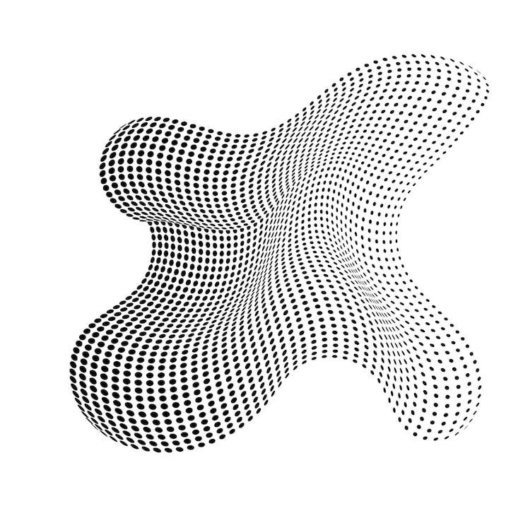 Circle blob pattern vector