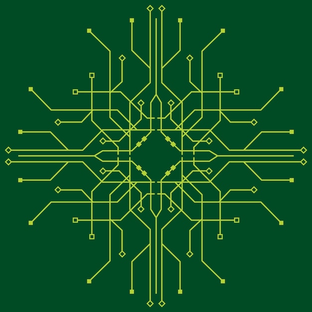 Vector circuit logo template vector icon illustration design