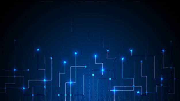 Vector circuit technology with hi-tech digital data connection system and computer electronic