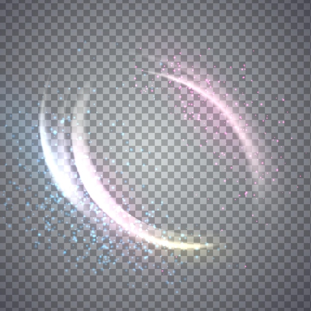 Vector circular flare light effect