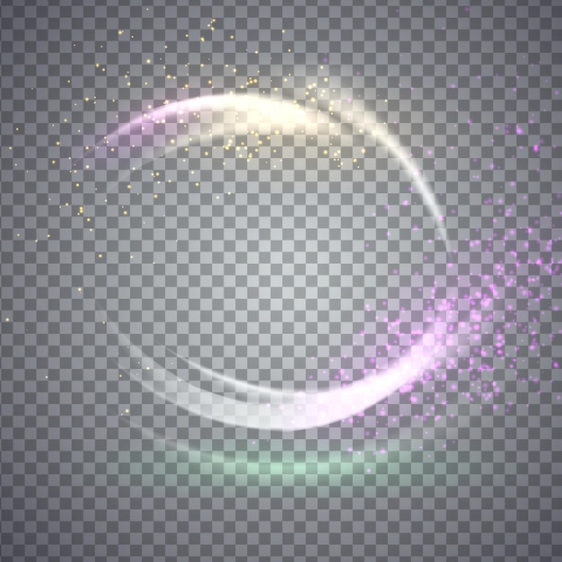 Vector circular flare light effect