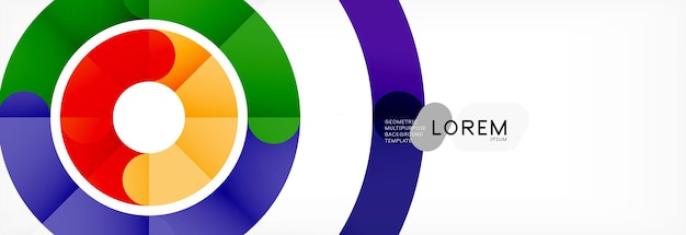 Vector circular lines design background