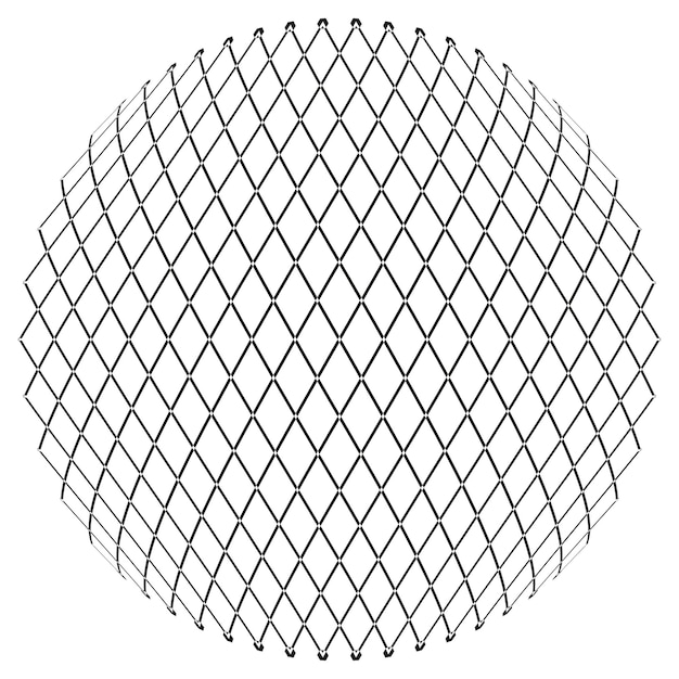 Vector circular mesh pattern round grid texture spherical lattice design vector circle structure
