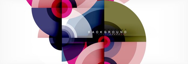 Vector circular vector abstract background