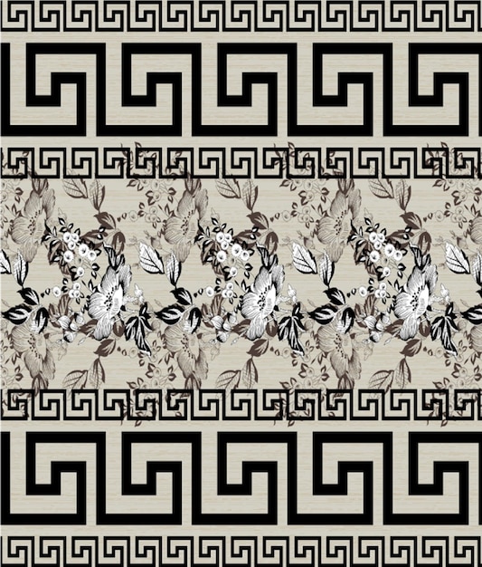 Vector classic popular flower seamless pattern background for easy making seamless pattern