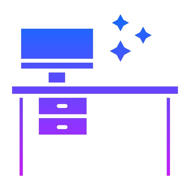 Vector cleaning office icon