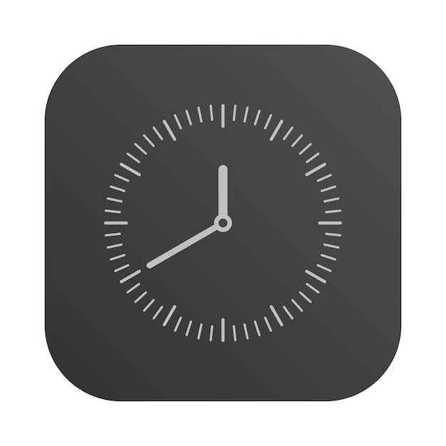 Vector clock icon