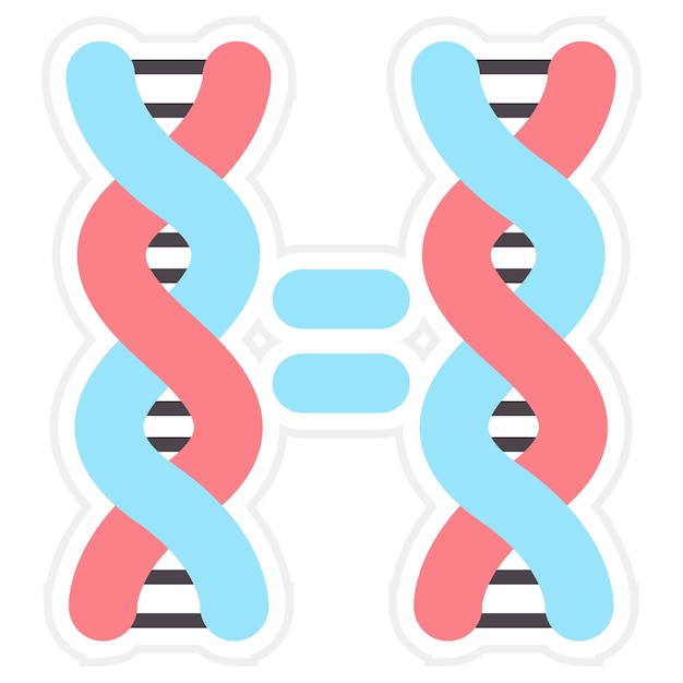 Vector cloning icon vector image can be used for bioengineering