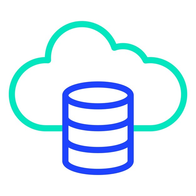 Vector cloud data vector icon design illustration