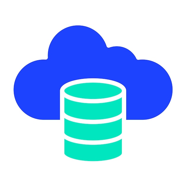 Vector cloud data vector icon design illustration