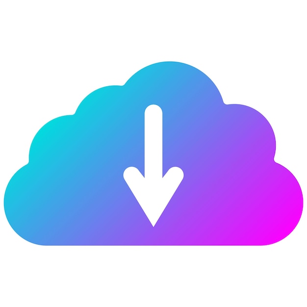 Vector cloud download vector illustration style