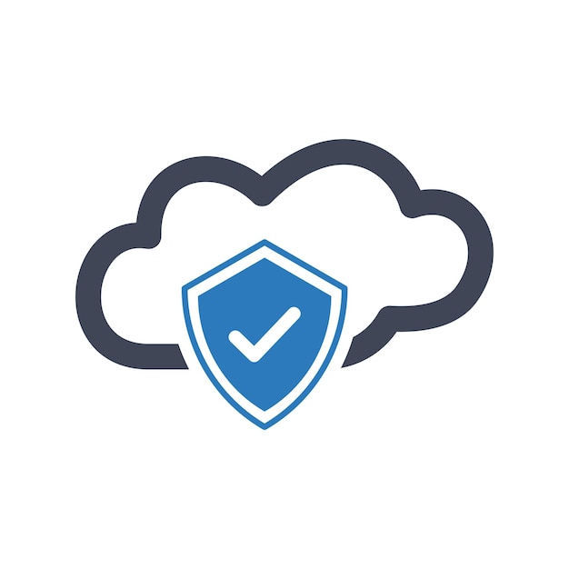 Vector cloud security icon