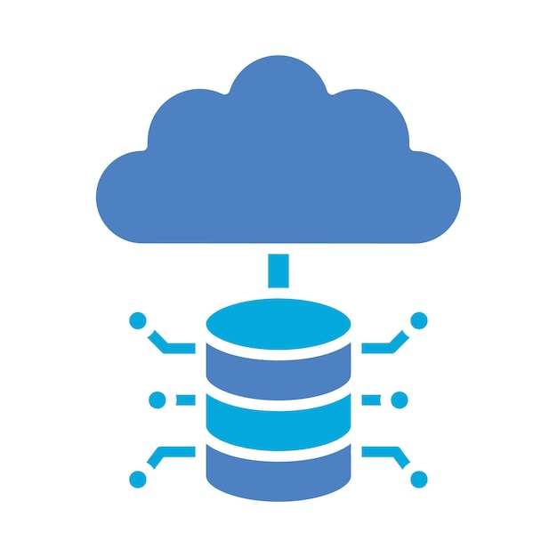Vector cloud storage icon