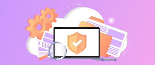 Vector cloud storage idea antivirus online computing internet database backup server programming