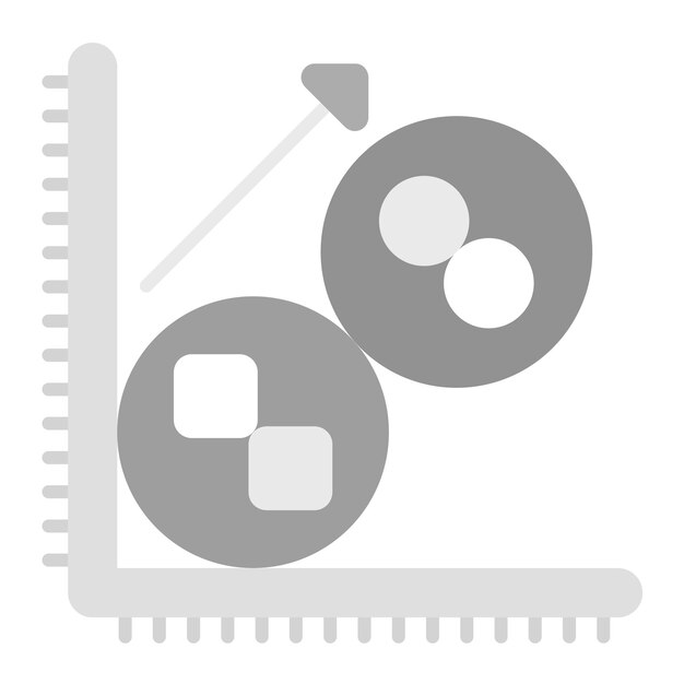 Vector cluster analysis icon vector image can be used for big data