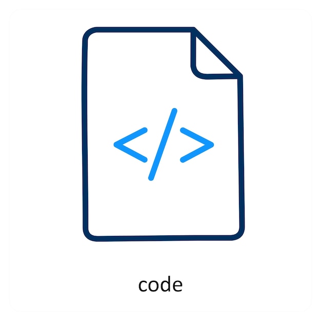 Vector code icon