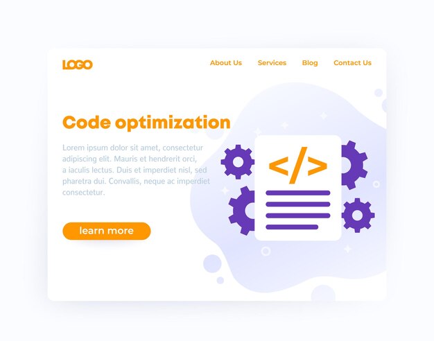Vector code optimization, website template design, vector