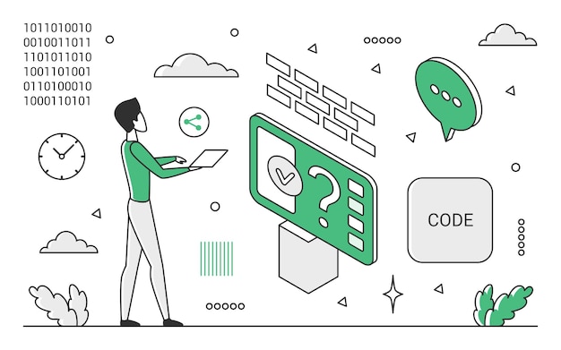 Vector code programming solution