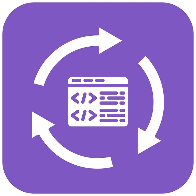 Vector code refactoring icon vector image can be used for mobile app development