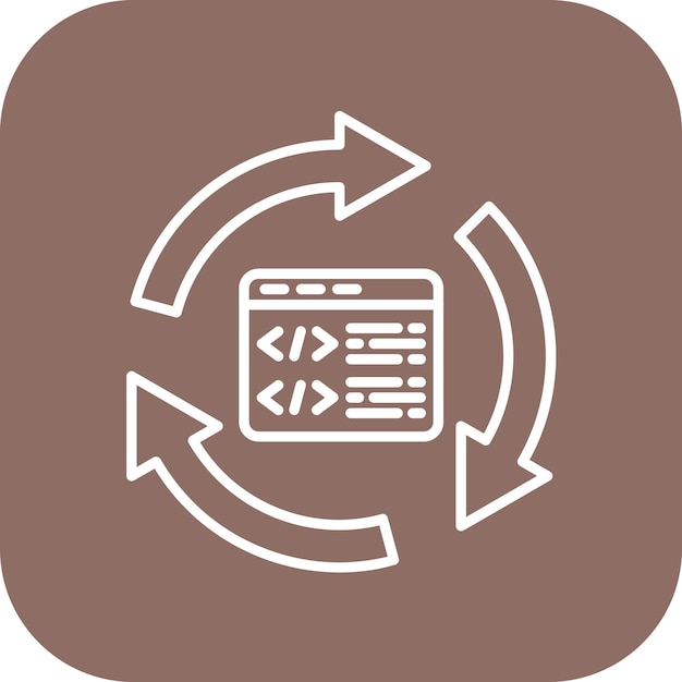 Vector code refactoring icon vector image can be used for mobile app development