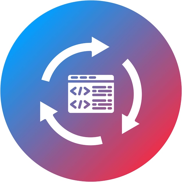 Vector code refactoring icon vector image can be used for mobile app development