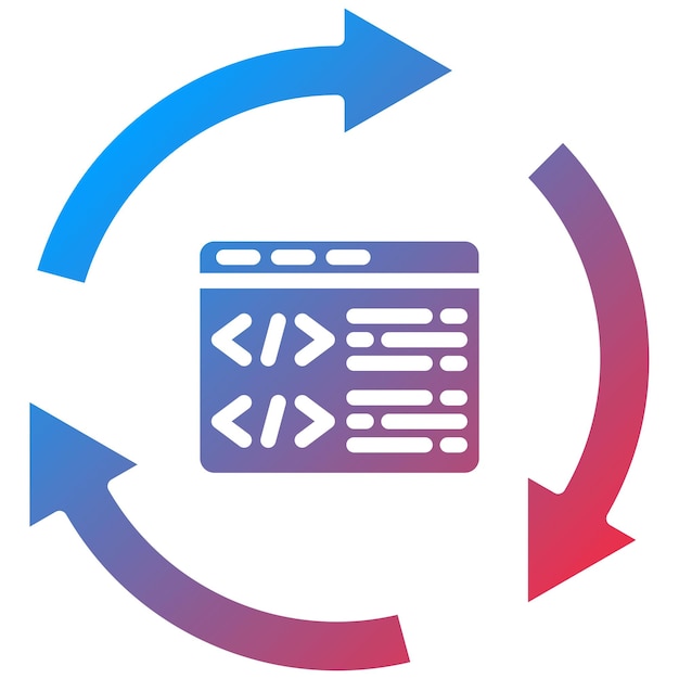 Vector code refactoring icon vector image can be used for mobile app development