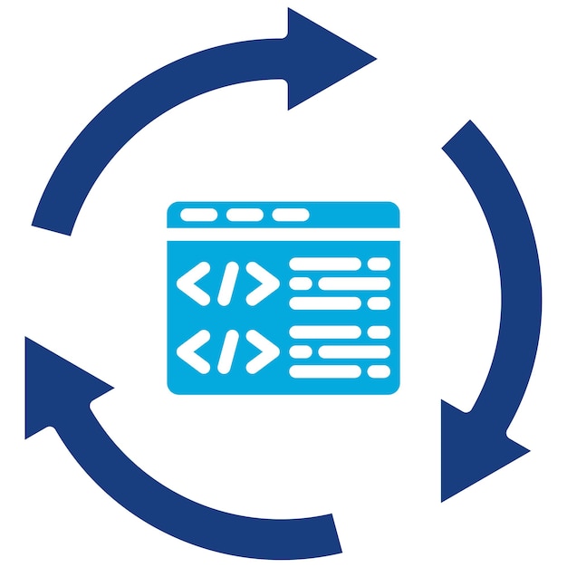 Vector code refactoring icon vector image can be used for mobile app development