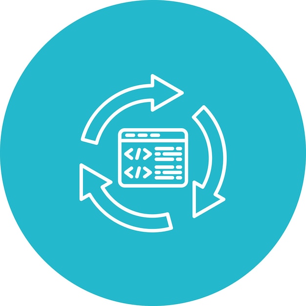 Vector code refactoring icon vector image can be used for mobile app development