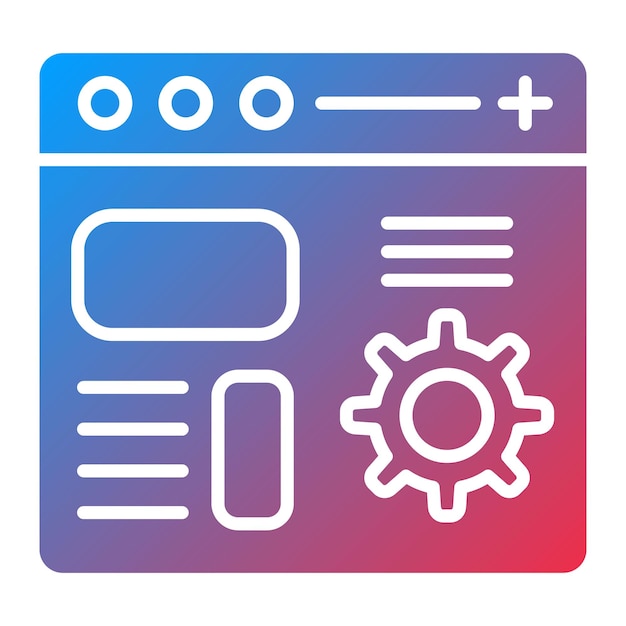 Vector code setting icon vector image can be used for computer programming