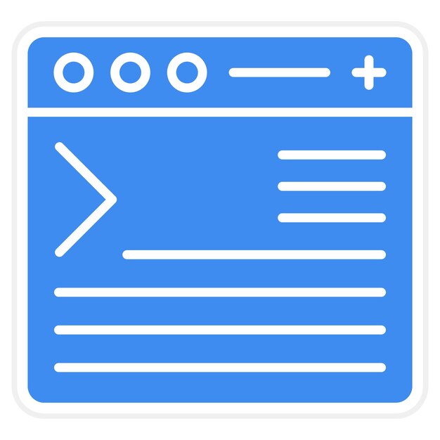 Vector code terminal icon vector image can be used for computer programming