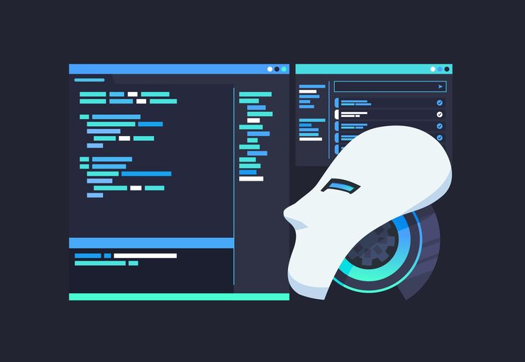 Coding Assistant Artificial Intelligence Robot Programming Code Refactoring Generation Concept