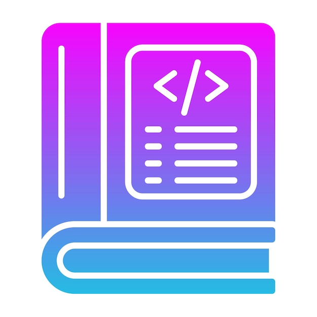 Vector coding book icon