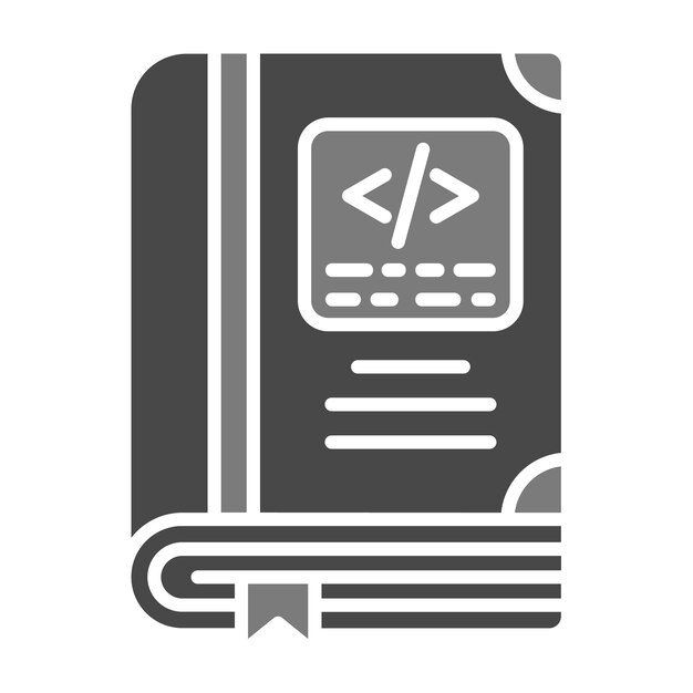 Vector coding book icon