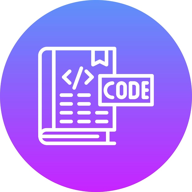 Vector coding book vector icon illustration of education iconset