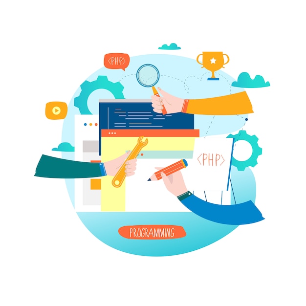 Vector coding, programming, website and application development