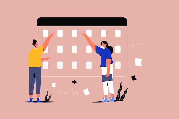 Vector collaboration illustration