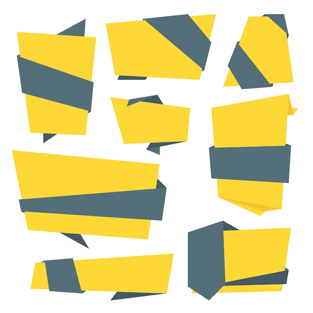 Vector collection of abstract label, sticker, tags