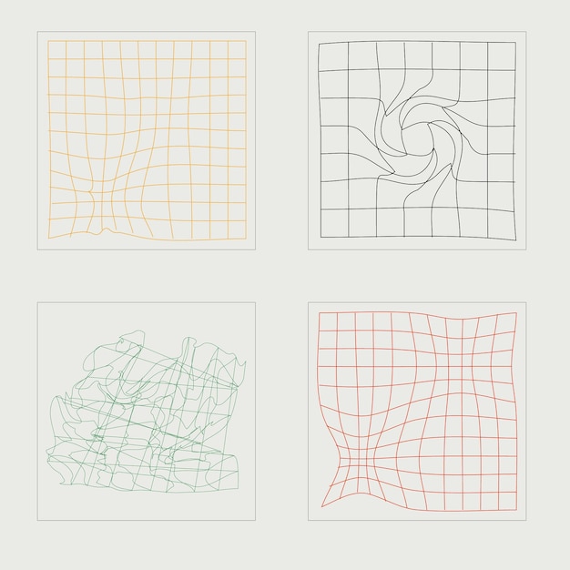 Vector collection of y2k elements large set of retro objects for design objects in y2k style