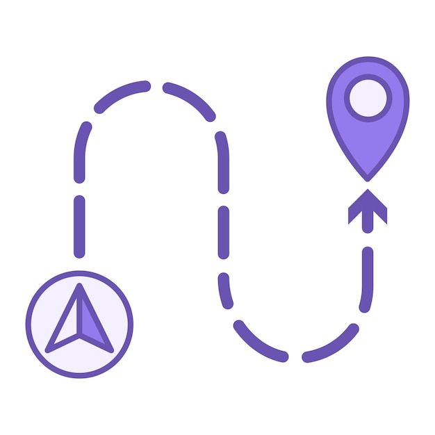 Vector colored gps icon