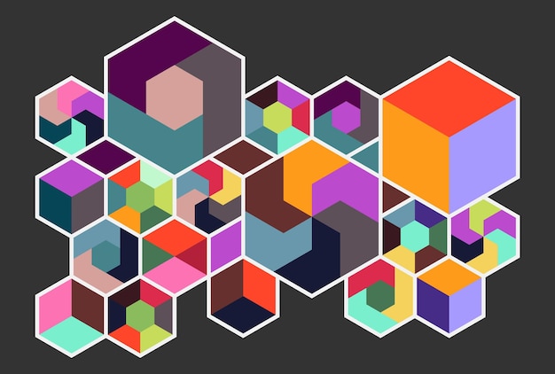 Vector colorful abstract background for decoration