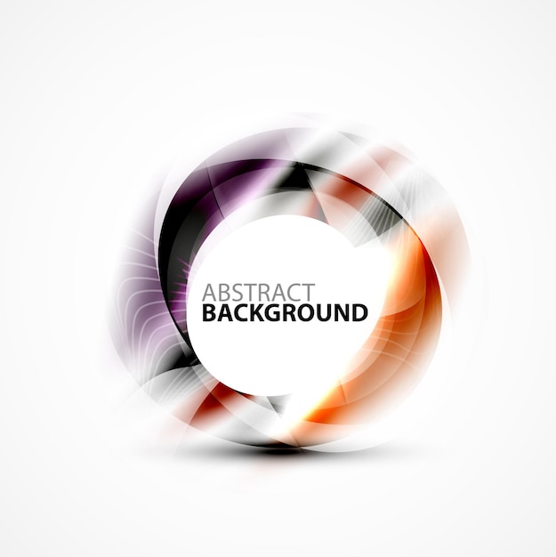 Vector colorful abstract circle banner