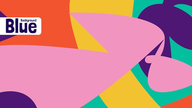 colorful abstract hand drawn background with abstract element and dynamic shape