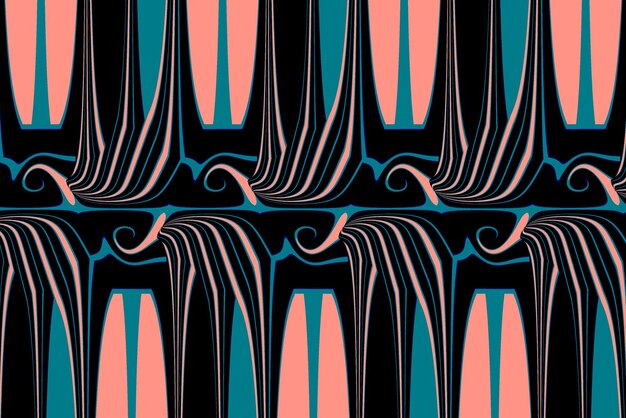 Vector a colorful background with a pattern of lines and curves