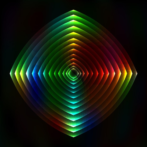 Vector colorful light figure abstract background vector astral psychedelic background