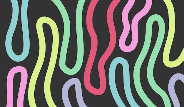 Vector colorful line pattern background vector design template