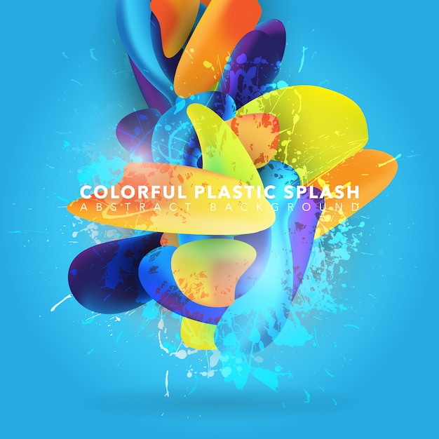 Vector colorful splash background