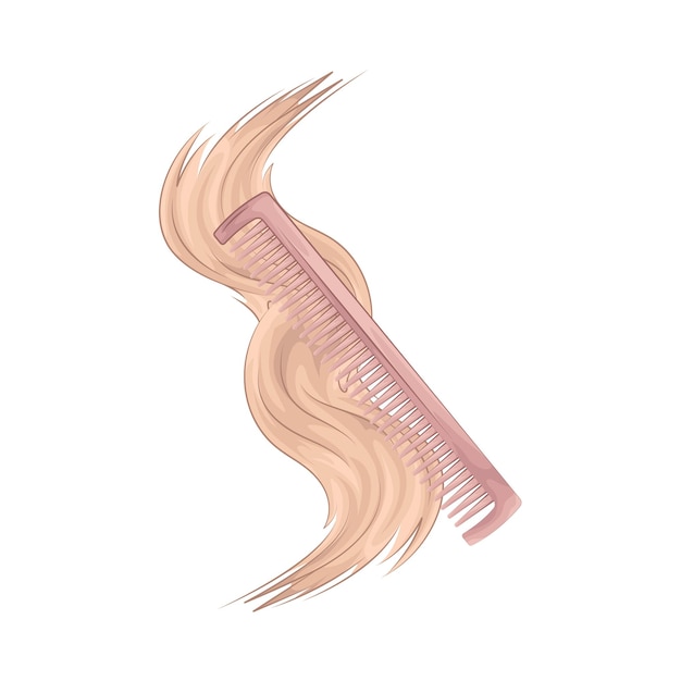 Vector comb illustration