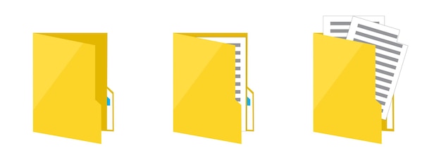 Vector computer file icon in vector and file vector and yellow file vector design illustration of computer